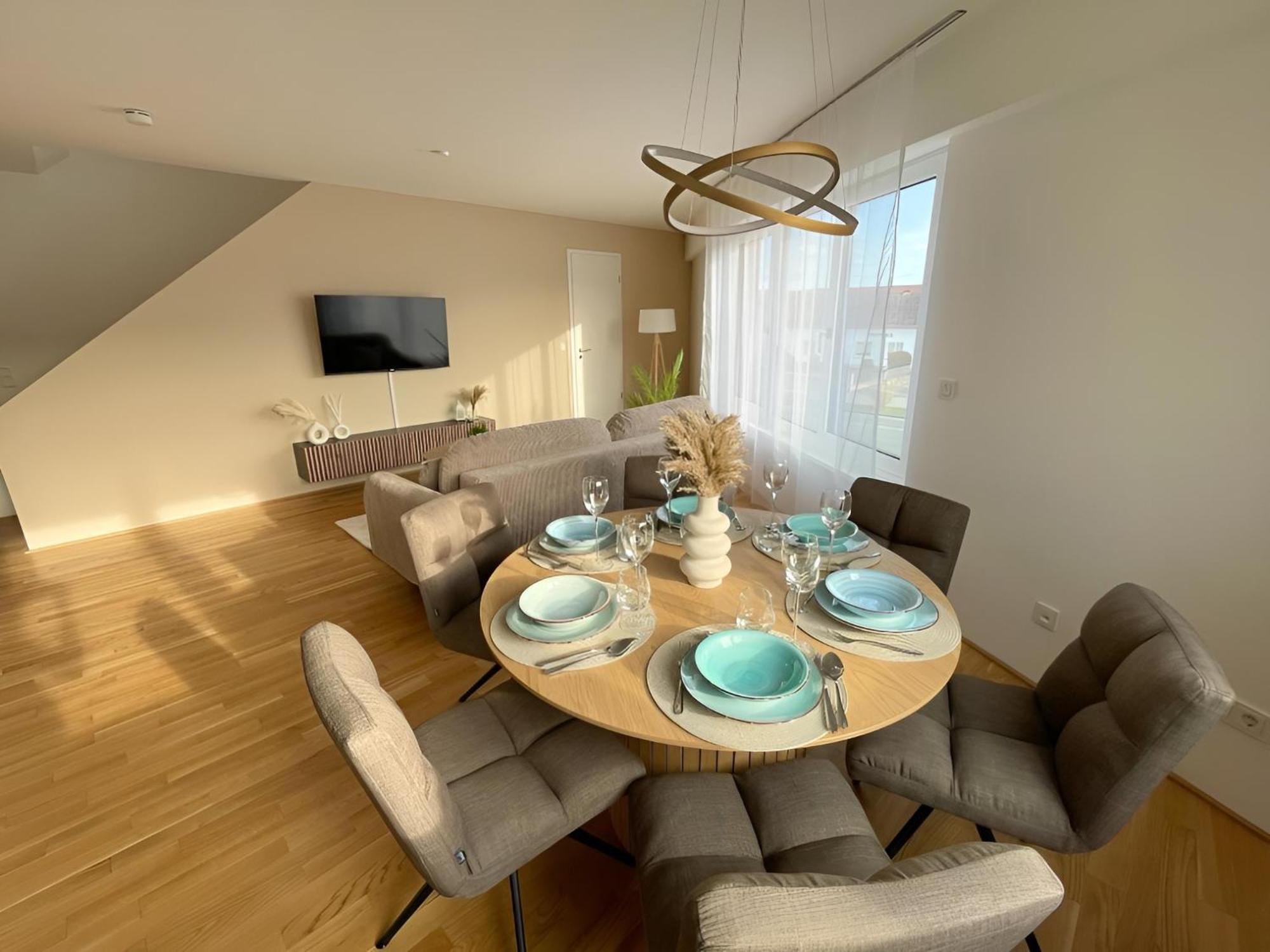 Exklusive 3-Zimmer Luxus-Maisonette In Hochheim - Naehe Frankfurt Flughafen, Wiesbaden Und Mainz Hochheim am Main Luaran gambar
